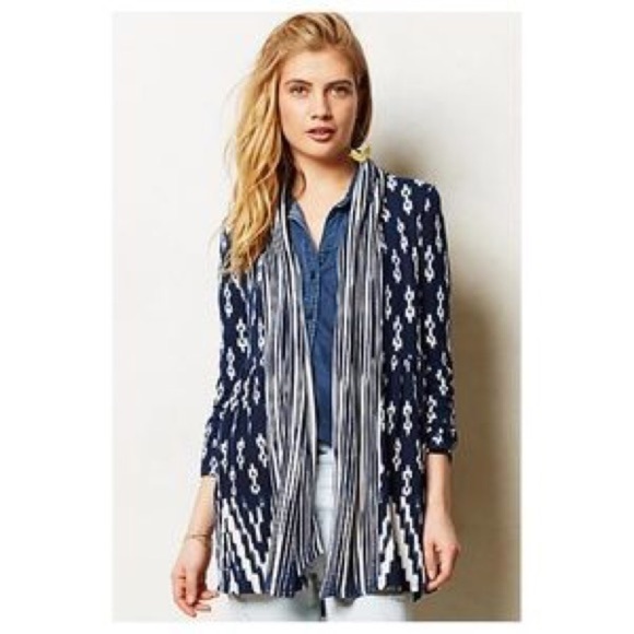 {Anthro} One Sept Martingale Cardigan - Picture 2 of 5